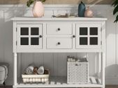 BRAND NEW Console table with shelf, hallway table, sofa table, white wood hallway, living room, bedroom, dressing room, chest of drawers