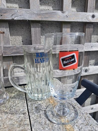 1960 70's beer Glasses