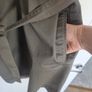 Khaki Midi Reiss Cotton Shirt Dress, Size 14 Image 4