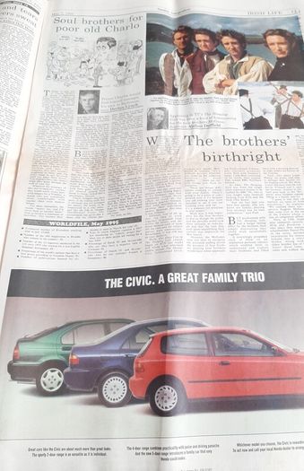 Vintage Sunday Independent 1995