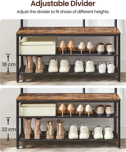 New Large Coat Rack + Mirror - FREE P&P