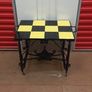 1960 wrought Iron French Brutalist style table nice solid on wheels Very Nice Image 6