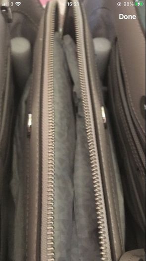 Michael Kors Leather Grey Satchel