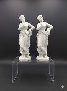 Pair of Italian Alabaster Persephone Statues