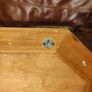 Large pine mirror decorated with black studs Image 6