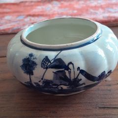 BOWL - Vase - Trinket Dish - Vintage Delft