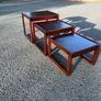 Mid Century Sunelm Nest of Tables c1970 Image 4