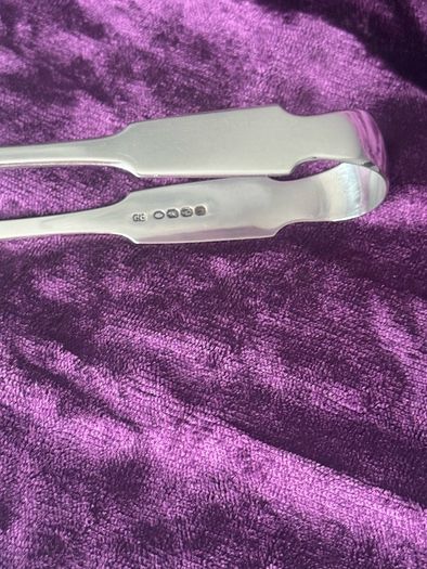 Irish Silver Sugar Tongs