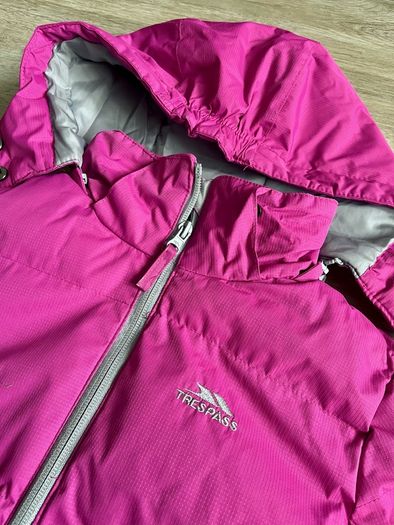 Pink Trespass girls coat 7-9Y