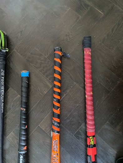 Hockey sticks;  bags & shin guards