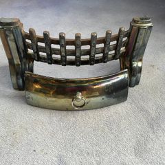Vintage Brass Firegrate Solid and Iridescent