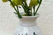 Judy Greene Irish studio pottery hand painted vase
