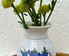 Judy Greene Irish studio pottery hand painted vase