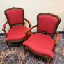 Pair of Vintage French Carved Armchairs Image 2