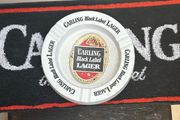 Carling Black Label advertising ashtray and bar towel