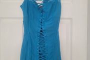 blue dress