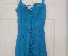 blue dress