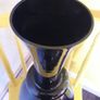 Large Tall -  Black Glass Vase Image 2