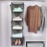 BrilliantJo Hanging Storage 5 Shelves Wardrobe Closet Organiser - Brand New Image 2