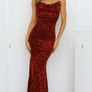 Brand New Debs Occasion Wear Runaway Lionell Dress Red Zebra Size M Uk10 Image 3