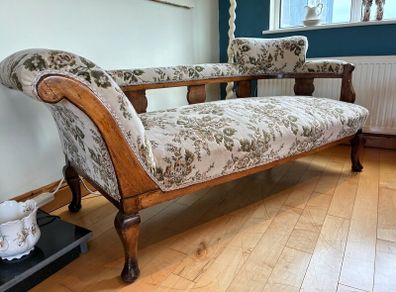 Reupholstered Vintage 3 Piece Suite & Chaise
