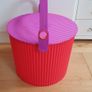 Circular storage box with handle Image 5