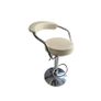 Height Adjustable Bar Stools - Cream Faux Leather - 15 Euro Each (4 Available) Image 2
