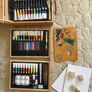 Elements Wooden Artist Box Easel & Large Painting Set + Canvas Image 2