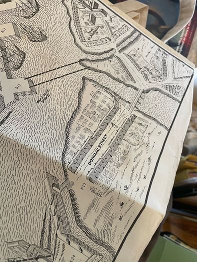 Facsimile reproduction of 19th century Galway map