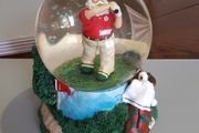 Golf musical glitter globe