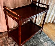 Vintage Mahogany Hostess Trolley