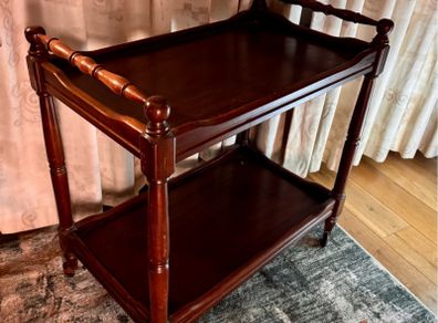 Vintage Mahogany Hostess Trolley