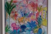 Large Original Painting Framed Contemporary Art Modern Irish abstract art Conservatory painting