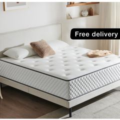 Single Mattress | 7-Zone Hybrid Pocket Spring Medium-Firm Bed Mattress