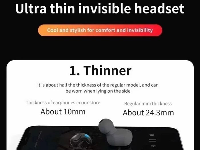 Sleep Earbuds Wireless Headphones Bluetooth 5.3 Noise Reduction Sports