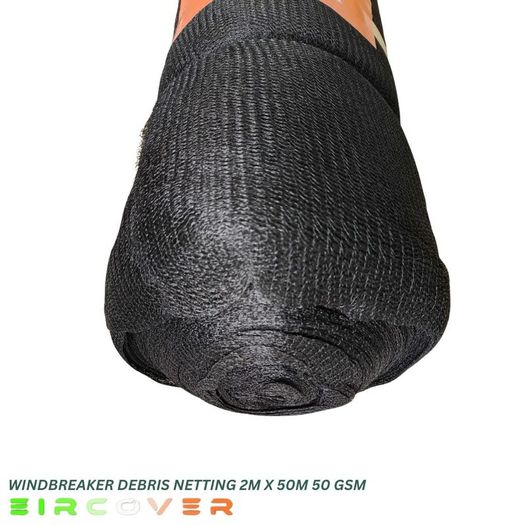 Windbreaker netting  Economy 2m x 50m 50 gsm Black