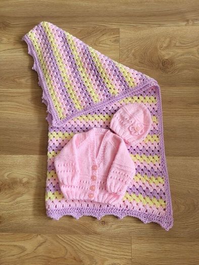 Handknit Baby Cardigans and Blankets