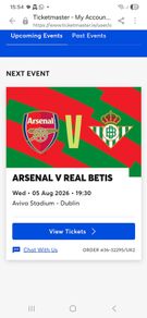 tickets to arsenal vs real betis