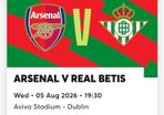 tickets to arsenal vs real betis