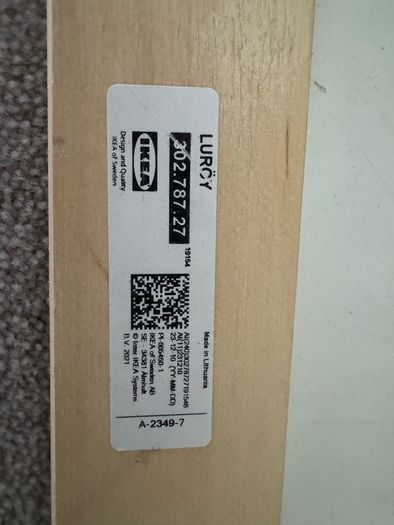 LUROY Slatted bed base, beige, Standard King