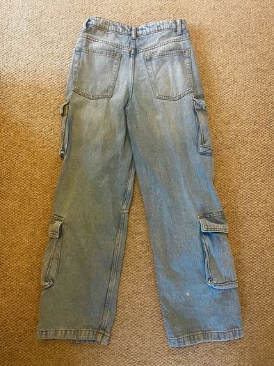 Cargo Denim Jeans with Waist Extenders age 11-12