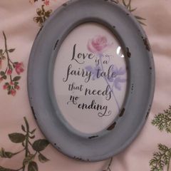 Vintage Style Oval Photo Frame