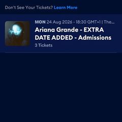 Ariana grande ticket