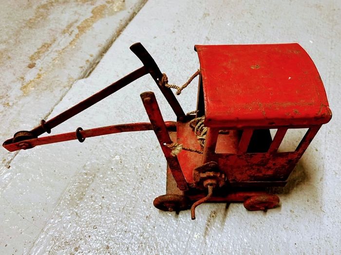 1930's toy Triang metal crane