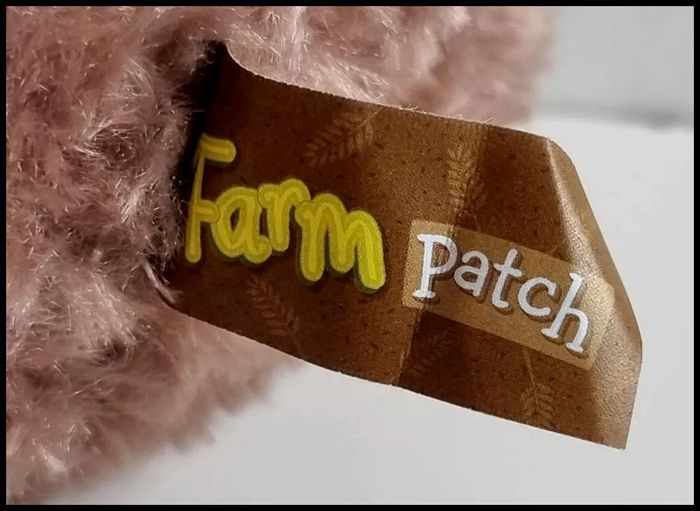 Card Factory Farm Patch Brown Lamb  Soft Plush Toy With Slippers