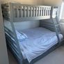 Grey Double and single bunk bed with two large storage drawers Image 2