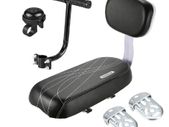 BRAND NEW Kid Bike Back Cushioned Seat Kit with Bell Foot Rest Handle Grip