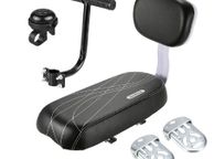 main image for ad BRAND NEW Kid Bike Back Cushioned Seat Kit with Bell Foot Rest Handle Grip