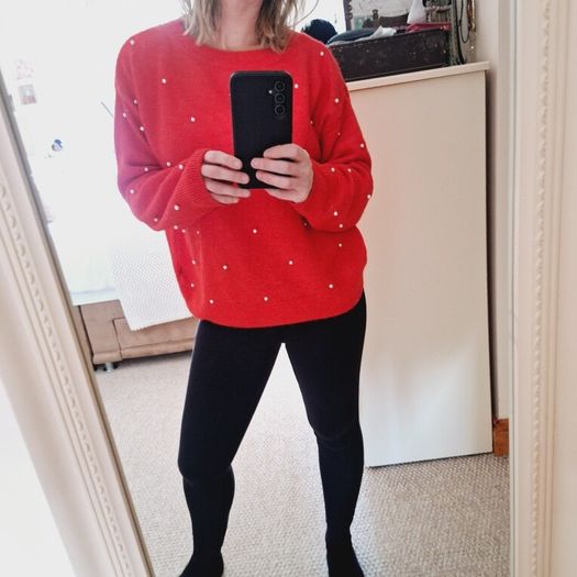 H&M Red Wool Jumper