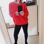 H&M Red Wool Jumper Image 2
